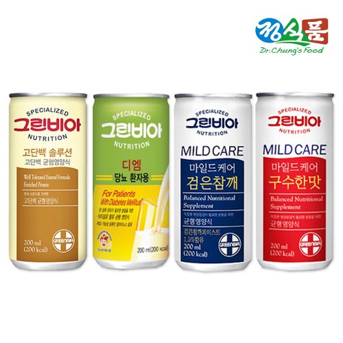 CF 정식품 그린비아 균형영양식 200mlx10캔 /고단백솔루션 디엠 검은참깨 구수한맛