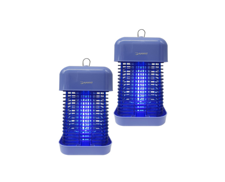 V 한빛 풀 스트링 전격 살충기 hv-432bl 블루 유인램프 초절전형 줄당김스위치