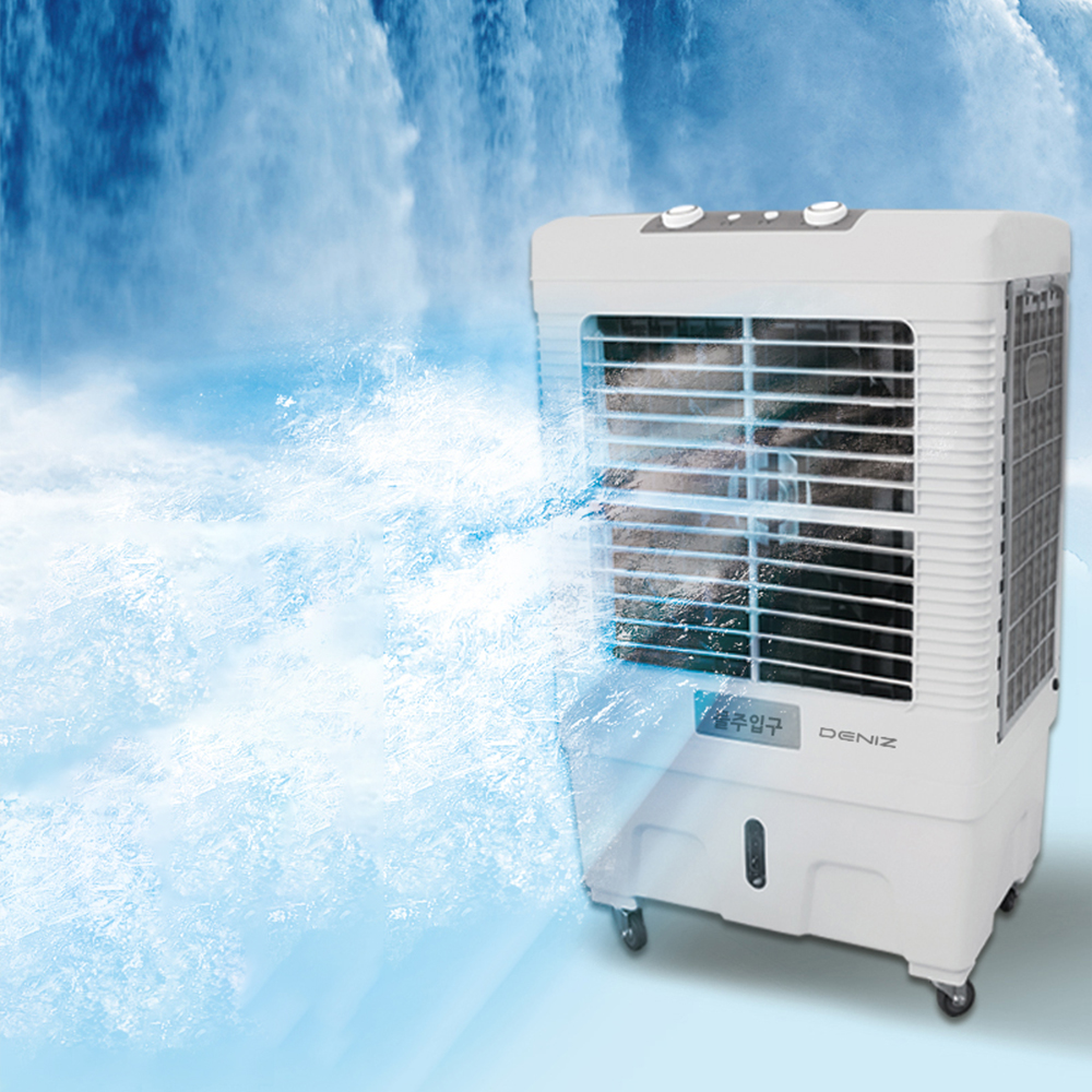 V 데니즈 쿨쎈 산업용 대용량 60L 냉풍기 IT-600D 기화냉각 공기청정 먼지필터