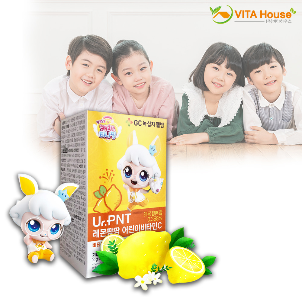 Ur. PNT 레몬팡팡 어린이비타민C (2g x 30포) 레몬맛 솔찌핑 키즈 영양제 간편섭취 V