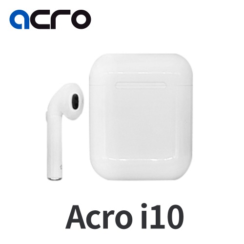 CF ACRO 가성비 블루투스 무선 이어폰 차이팟 i10 화이트