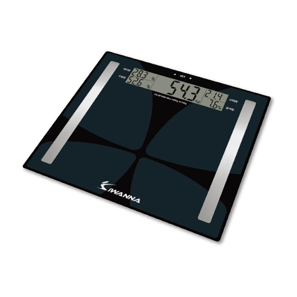 V 아이워너 체지방 체중계 KS-BF3000 블랙 다이어트 BMI 전자 스마트
