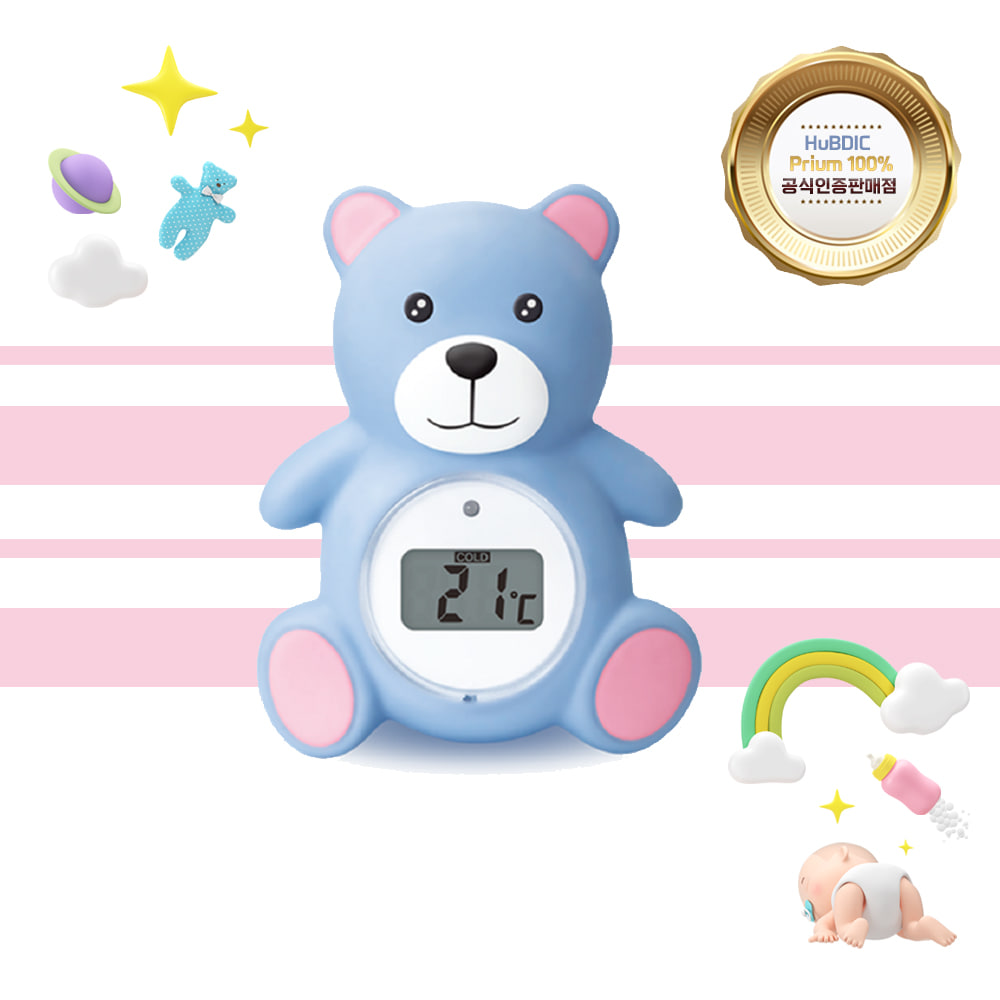 휴비딕 디지털 탕온도계 꼬마곰 HBT-1 목욕장난감 물 신생아 선물 장난감 V